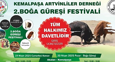 Kemalpaşa 2. Boğa Güreşi Festivali 19-20 Nisan’da Akalan’da