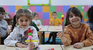Konaklı minikler sanatla büyüyor
