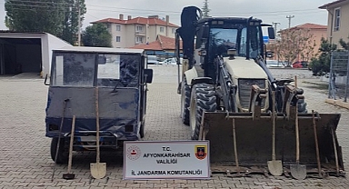 Afyonkarahisar’da Kaçak Kazıya Suçüstü