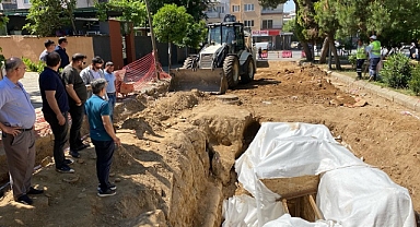 Aydın’da Yol Çalışmasında Tarihi Mezar Bulundu