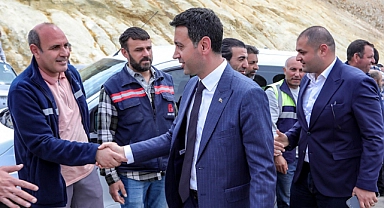 Başkan Önal, şantiyede işçilerle buluştu
