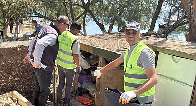 Bodrum'da doğal sit alanındaki kaçak yapı yıkıldı