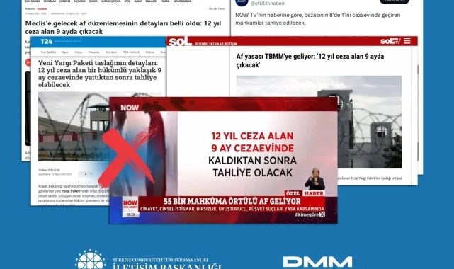 DMM: '12 yıl ceza alıp 9 ay yatacak' iddiası asılsız