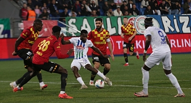 Göztepe,Rize karşısında dağıldı