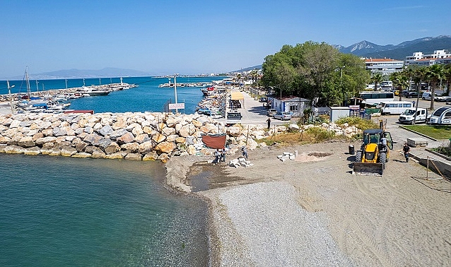 Güzelbahçe’de tekneler için çekek yeri yapıldı