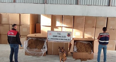 Menderes'te 6 kilo 840 gram kaçak tütün ele geçirildi