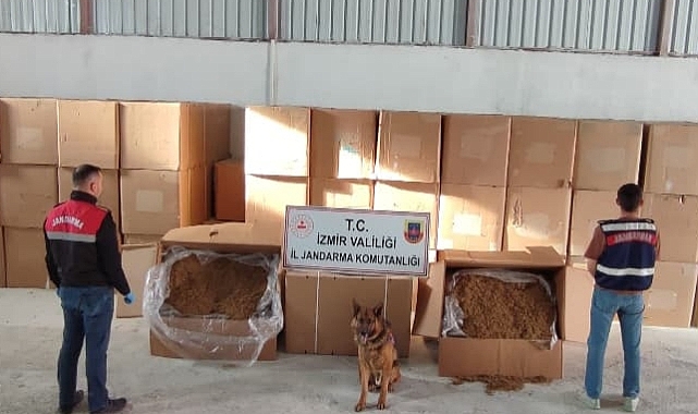 Menderes'te 6 kilo 840 gram kaçak tütün ele geçirildi