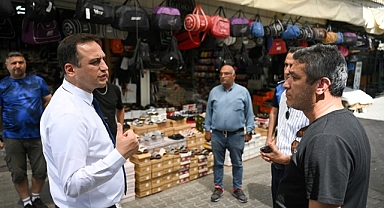 Başkan Eşki’den Çamdibi Esnafına Destek Ziyareti
