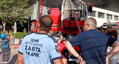 Büyükşehir Zabıtası Yangın Bölgesinde Seferber Oldu