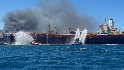 Aliağa Limanı'ndaki “Sloug” Gemisinde Yangın Kontrol Altında