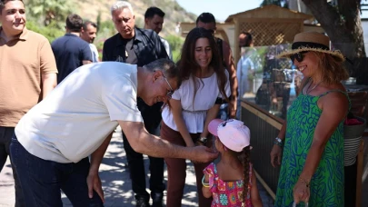 Başkan Tugay Yangın Bölgelerinde