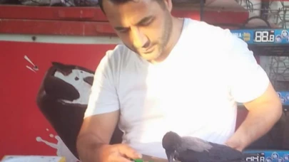 Salihli’de Marketçi ile Karganın Sıra Dışı Dostluğu