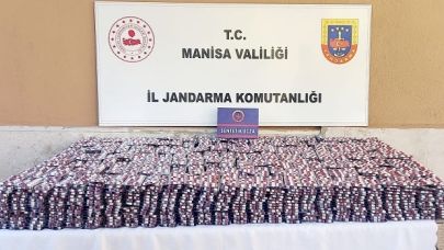 Alaşehir’de otomobilden 40 bin hap çıktı