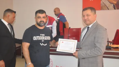 Yangında Hayvanları Kurtaran Nakliyecilere Teşekkür Belgesi