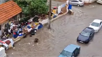 Denizli'de sağanak hayatı felç etti