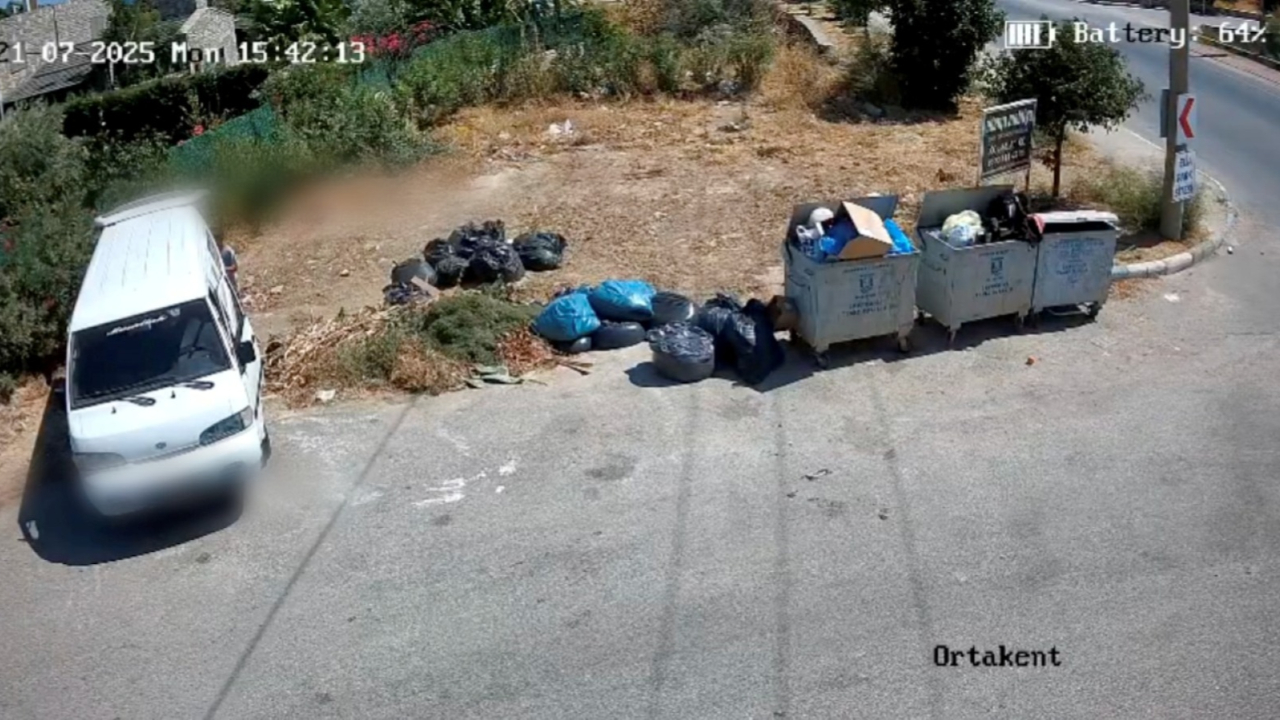 Bodrum’da Kaçak Döküme Kamera Takibi