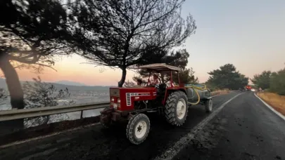 Urla’daki orman yangını söndürüldü