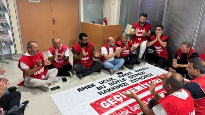 Karşıyaka Belediyesi İşçilerinden Maaş Eylemi