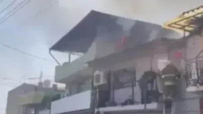 Konak’ta Ev Yangını Çevreye Sıçradı!