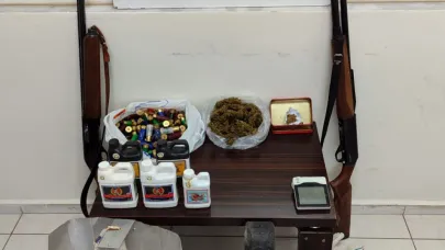 Menderes’te Dağ Evinde Kenevir Serası