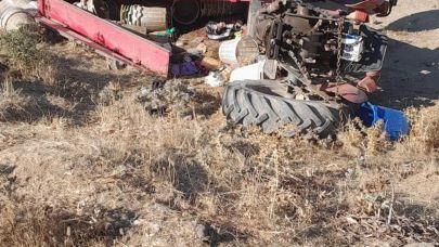 Balıkesir’de traktör kazası: 1 ölü, 4 yaralı