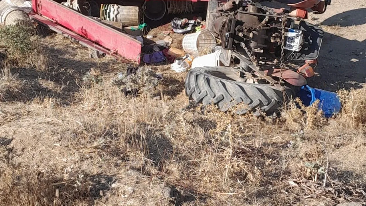 Balıkesir’de traktör kazası: 1 ölü, 4 yaralı