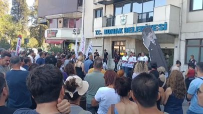 Konak Belediyesi Memurlarından İş Bırakma Eylemi