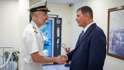 İtalyan Donanması’ndan Başkan Tugay’a Ziyaret