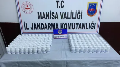 Manisa’da araçta 8 bin 740 sentetik hap ele geçirildi