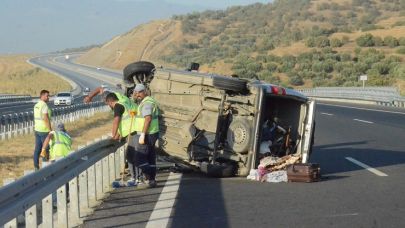 Aydın’da minibüs bariyere çarptı: 1 ölü, 2 yaralı