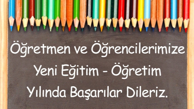 2025- 2026 Eğitim Öğretim Yılı Hayırlı Olsun