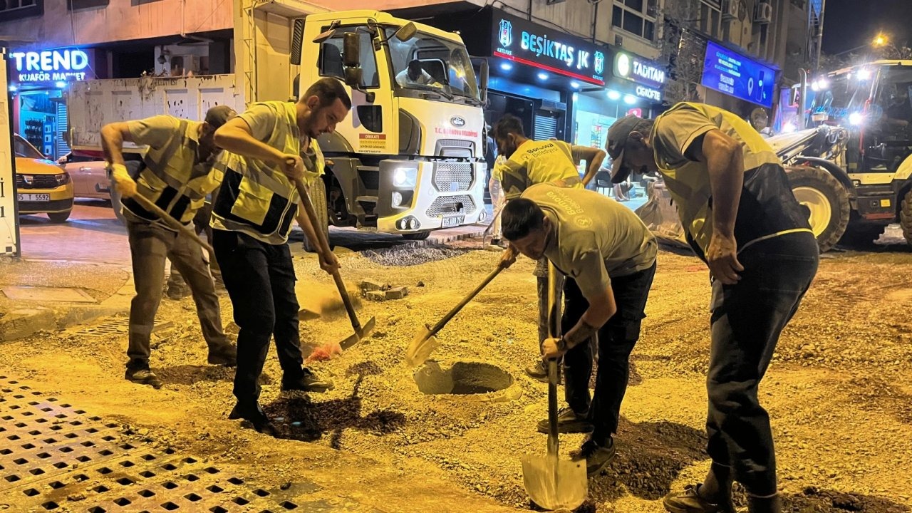 Bornova’da Okullar Açılmadan Yol Çalışmaları Tamamlandı