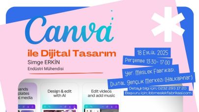 Dijital Gençlik Merkezi’nde Canva eğitimi başlıyor