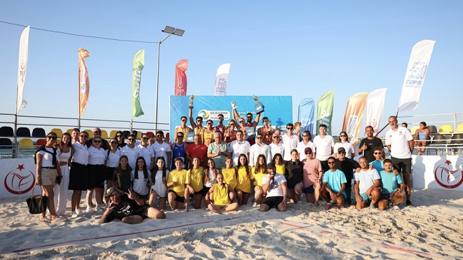 Uluslararası Plaj Voleybolu Çeşme’de Coşturdu