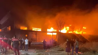 İzmir Gaziemir’de Mobilya Fabrikasında Yangın Alarmı