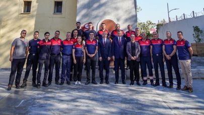 Başkan Tugay’dan İtfaiyecilere Teşekkür Ziyareti