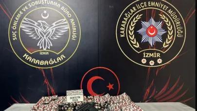 Karabağlar’da güvercin kümesinde uyuşturucu operasyonu