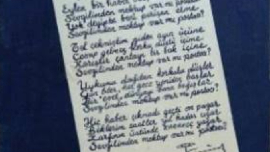 “MEKTUP YAZDIM HASAN’A HA HASAN’A HA SANA…”