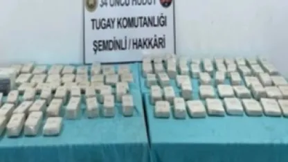 Hudut hattında 102 kilo uyuşturucu ele geçirildi