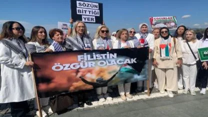 AK Parti’li kadınlardan Gazze için sessiz çığlık