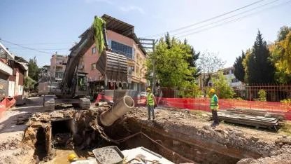Bayraklı Tepekule’de taşkın riski tarihe karıştı