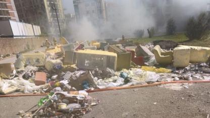 Örnekköy’de hurda yangınına hızlı müdahale