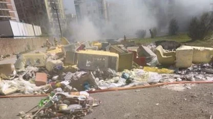 Örnekköy’de hurda yangınına hızlı müdahale
