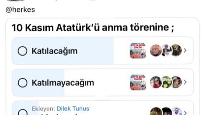 10 Kasım’a Katılım İçin Anket Tepki Çekti