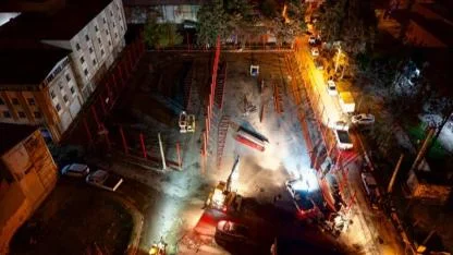 Buca’da Hazine Arazisine Kaçak Yapıya Gece Operasyonu