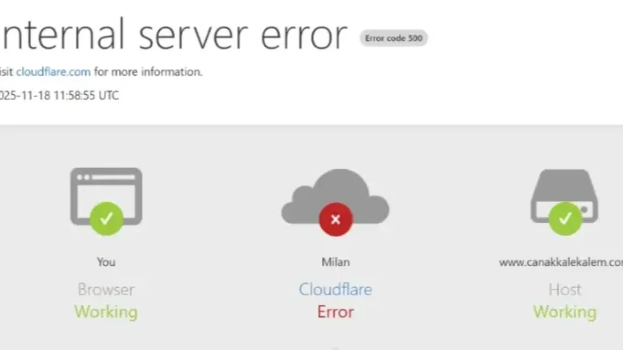 Cloudflare Çöktü! Milyonlarca Siteye Dünya Genelinde Erişim Kesildi