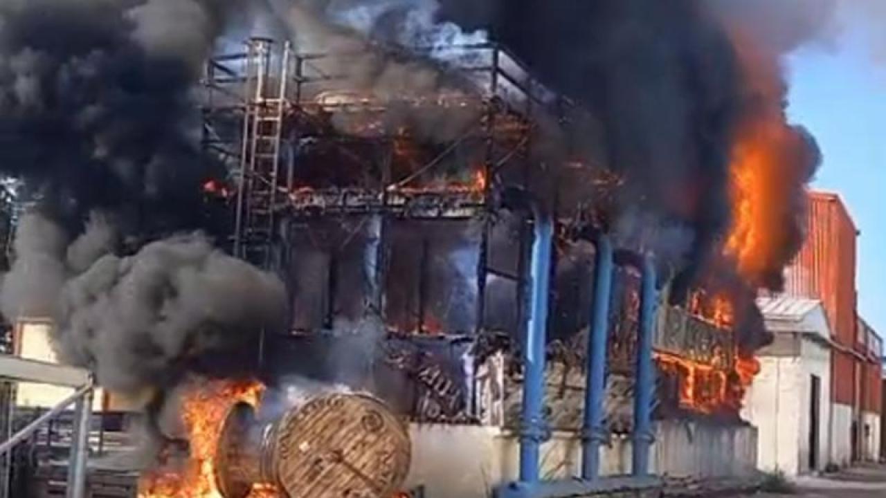 İzmir’de Salça Fabrikasında Yangın Çıktı, Söndürüldü