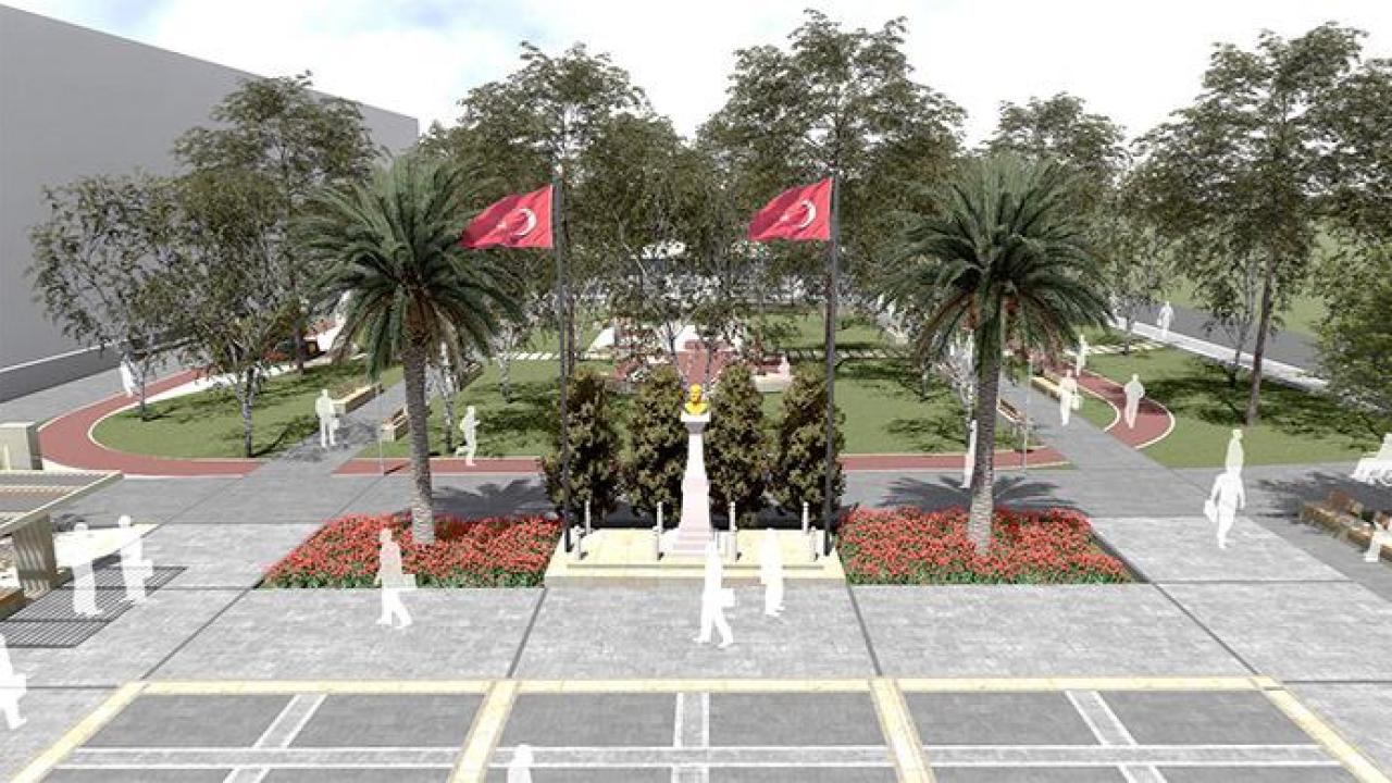 Kınık Cumhuriyet Meydanı Yenileniyor
