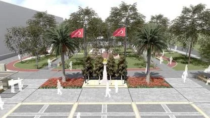 Kınık Cumhuriyet Meydanı Yenileniyor