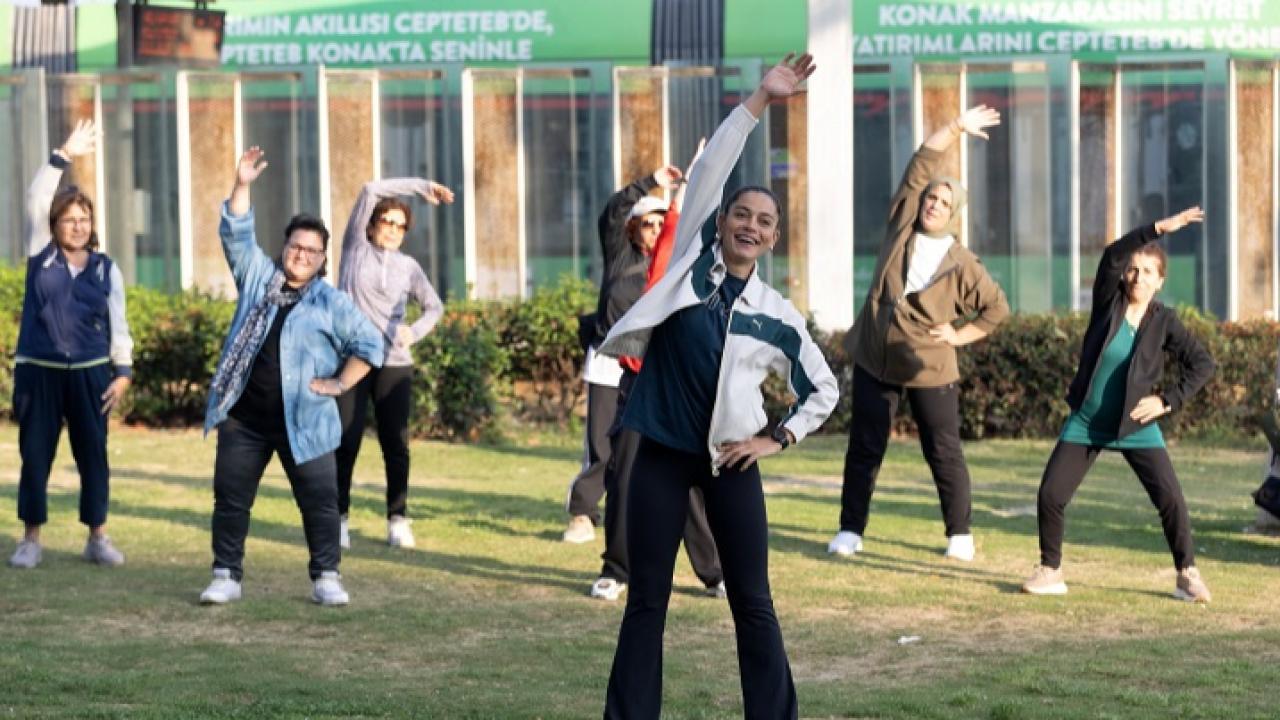 Konak’ta Açık Havada Spor Keyfi Sürüyor